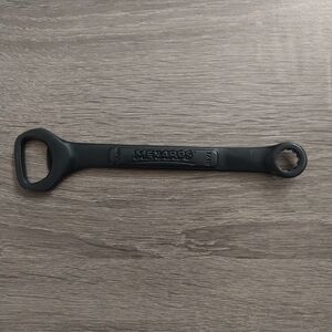 Menards Black Magnetic Bottle Opener & 7/16 Wrench